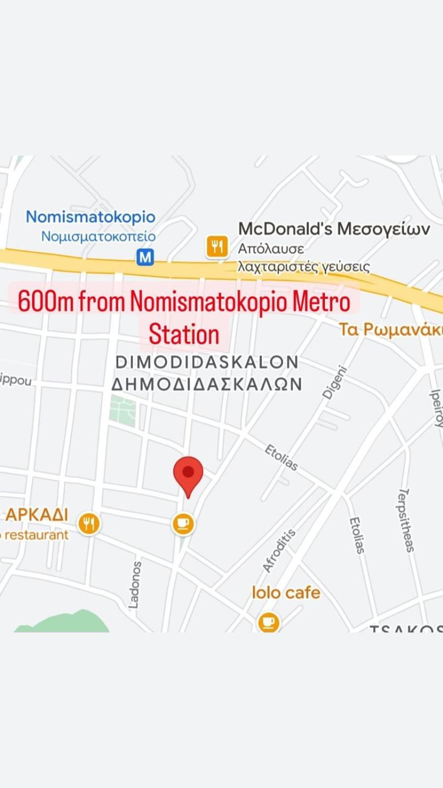 Lysandros Apartments In Athens, Near The Metro Luaran gambar